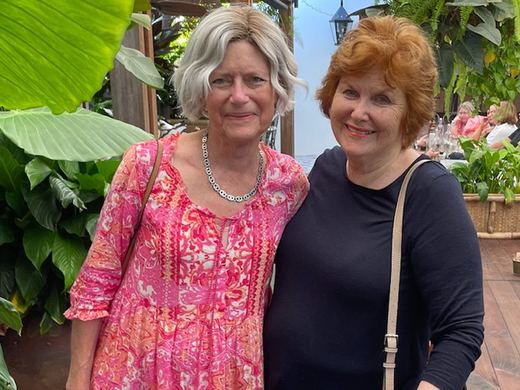 Helen Ross with Jill McIntyre