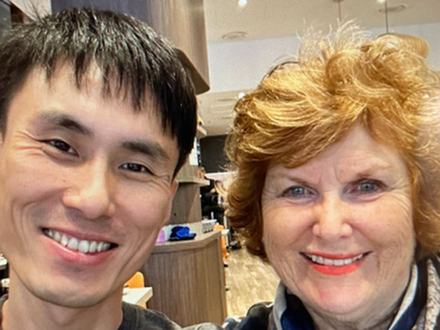 Kevin Jin with Jill McIntyre