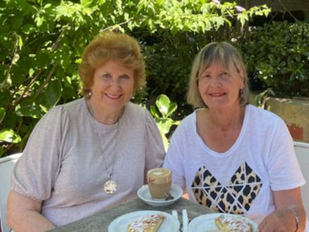 Marianne Clarke with Jill McIntyre