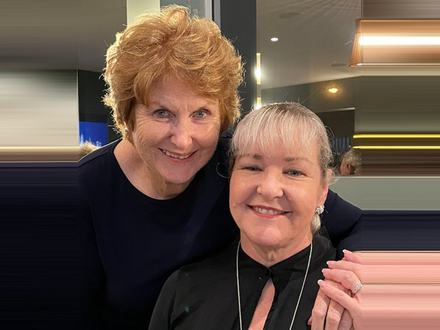 Val Smith with Jill McIntyre